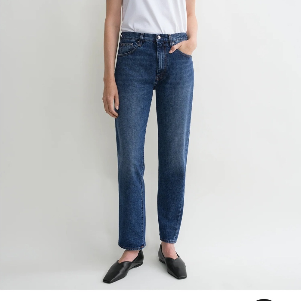 NWT Toteme Twisted seam denim washed blue